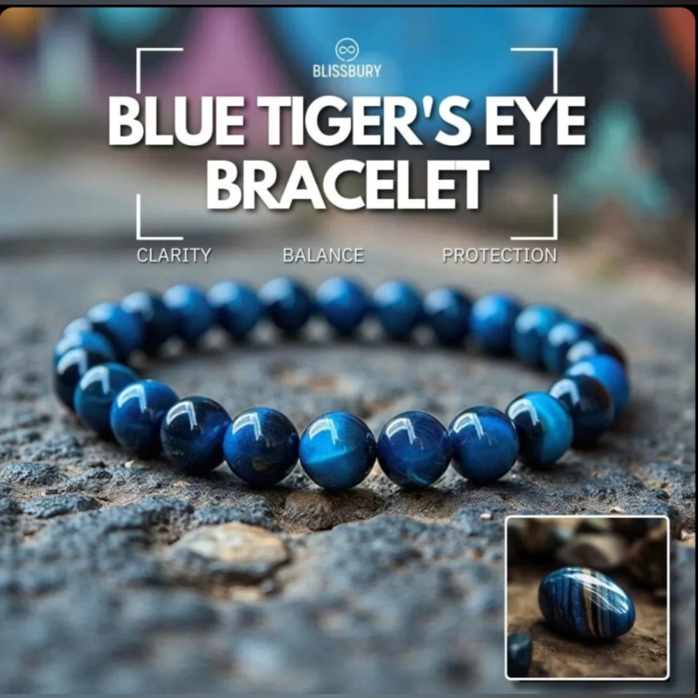 8 Bracelets Beaded Natural Gemstone Tigers Eye Chakra Stone Crystal Jewelry - Picture 11 of 13